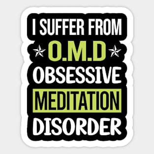 Obsessive Love Meditation Meditate Meditating Mindfulness Sticker